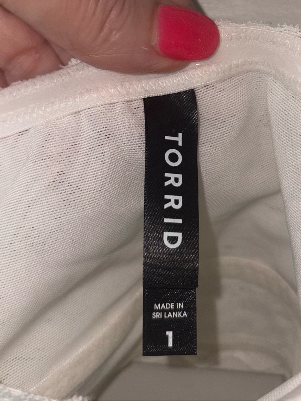 NWT Torrid Cloud Dancer Lace Bandeau Bralette White Size 1 1X 14/16 - Picture 3 of 5